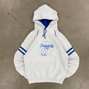 Vintage 80s Oregon Umbrella Destination Nature Hoodie Size L